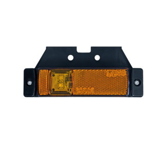 Sidomarkering LED Orange12-24V med fäste. E-märkt. Positionsljus