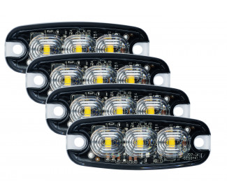 4 Pack Blixtljus slim 3 LED – ECE R65 Blixtljus
