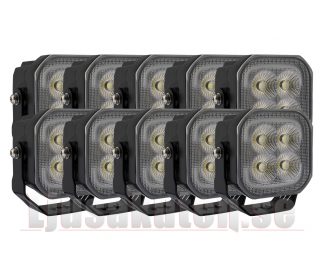 10 Pack BullPro Bully 6000 74W – Widebeam – Trippel Positionsljus 61+w