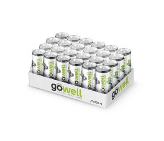 Gowell Svarta vinbär/Blåbär – 24st – Vitamindryck Energidryck / Funktionsdryck