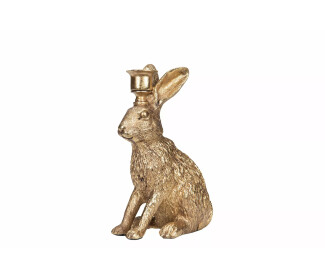 Ljusstake Hare Sittande Poly 16×10,5×23,5cm – 1st Fyndhörnan