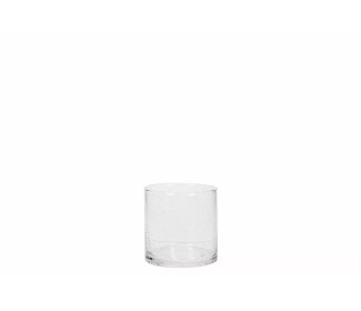 Vas Cylinder Bubbles 10x10cm – 1st Glas - Flaskor / Vågskålar / Vaser