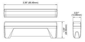 4 Pack Riktat blixtljus ED6 Dark, grillmontage, Gul, 6-LED, XA1, DV