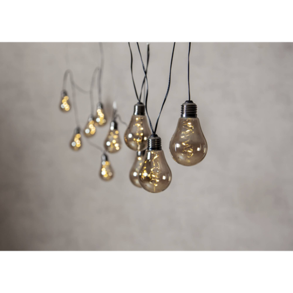 Ljusslinga Glow - 10 LED - 3.6 Meter - Grå