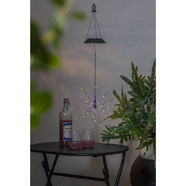 Solcellsdekoration Firework® Solar - 90 LED - 50cm - Flerfärgad