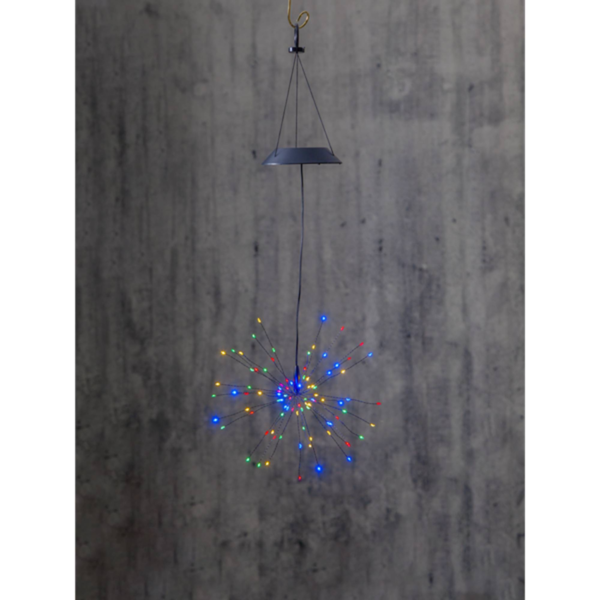 Solcellsdekoration Firework® Solar - 90 LED - 50cm - Flerfärgad