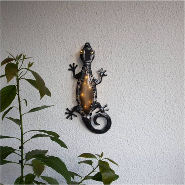Solcellsdekoration Gecko