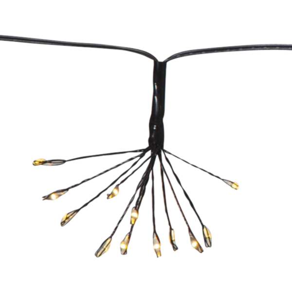 Ljusslinga Flower - 96 LED - 2.1 Meter - Svart