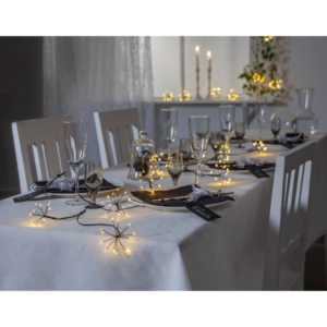 Ljusslinga Flower - 96 LED - 2.1 Meter - Svart