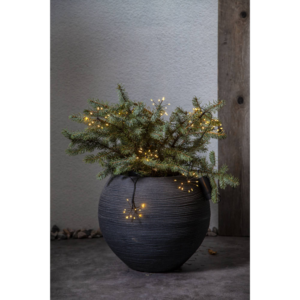 Ljusslinga Flower - 96 LED - 2.1 Meter - Svart