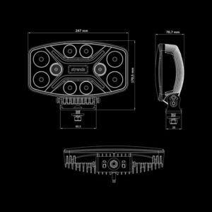 Strands DARK KNIGHT INSANE EXTRALJUS - Positionsljus - Blixtljus