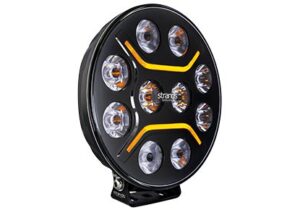 Strands GEN II DARK KNIGHT INTENSE 9″ - Vitt/Orange positionsljus – E-Godkänd
