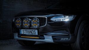 Strands GEN II DARK KNIGHT INTENSE 9″ - Vitt/Orange positionsljus – E-Godkänd