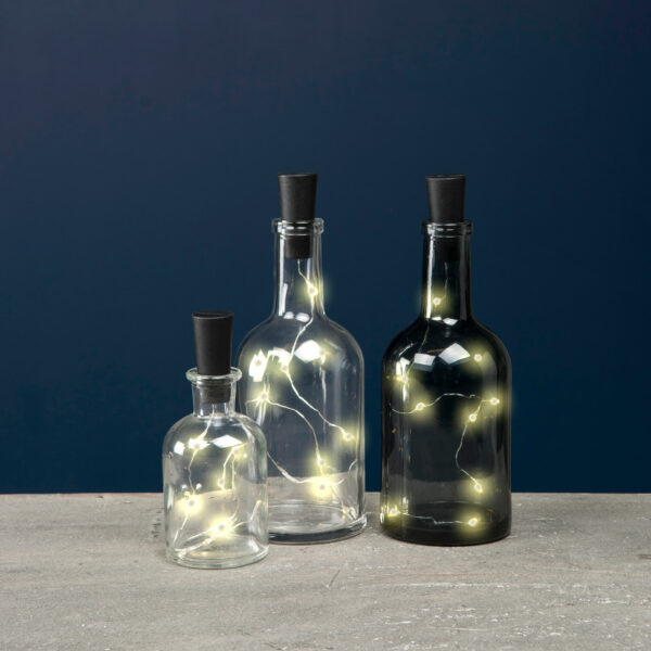 Ledslinga/Kork/Flaska inkl Batteri 40cm/8ljus