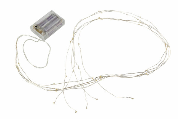 Ledslinga Varmvit/Timer 3AA 5x1m/50ljus