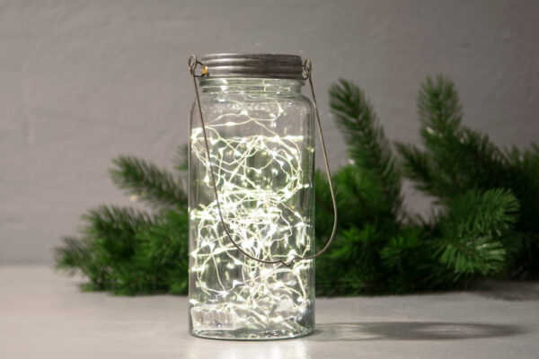 Ledslinga Varmvit/Timer 3AA 5x1m/50ljus