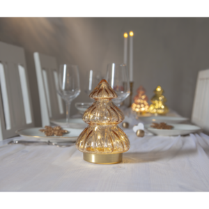 Glasdekoration Abete - 20 LED - Beige