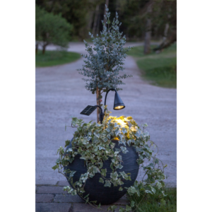 Solcellsspotlight Powerspot - 34cm - Svart