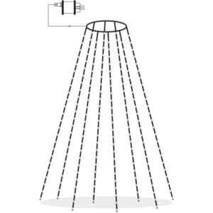Julgransslinga Dew Drop Micro - 160 LED - 200cm