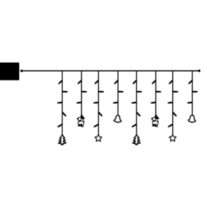 Ljusgardin Decy - 40 LED - 100x82cm