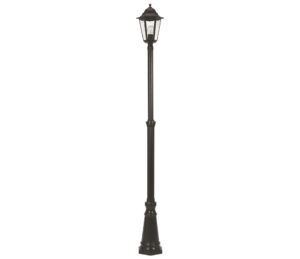 Malmbergs Stolplykta Idefjord, Svart, 1x18W, E27, IP44