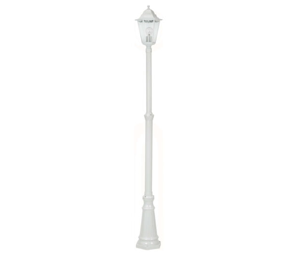 Malmbergs Stolplykta Idefjord, Vit, 1x18W, E27, IP44