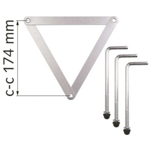 Malmbergs Stolplykta Idefjord, Vit, 3x18W, E27, IP44