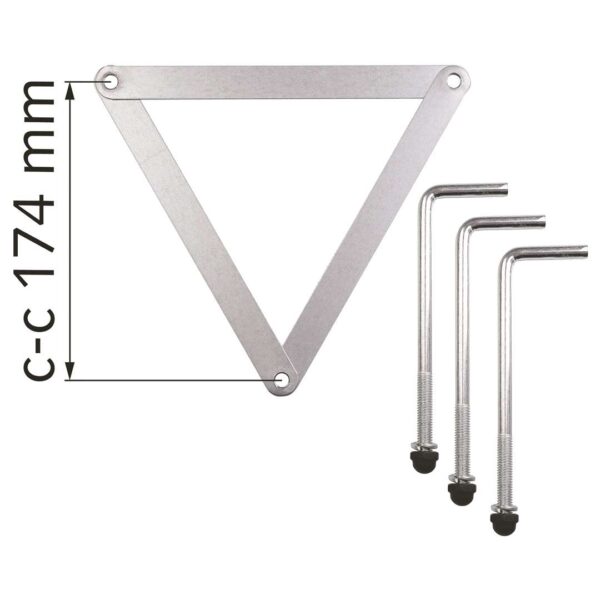 Malmbergs Stolplykta Idefjord, Vit, 3x18W, E27, IP44