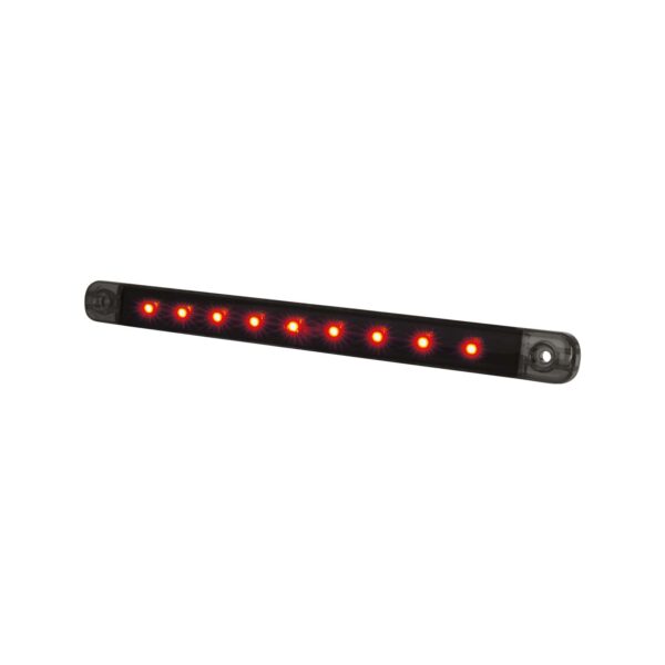 Strands DARK KNIGHT SLIM POSITIONSLJUS 9LED RÖDA LED, KLART GLAS
