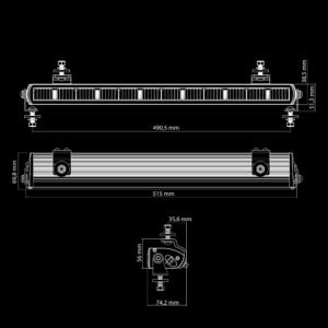 DARK KNIGHT NUUK 20″ LED BAR - 515mm