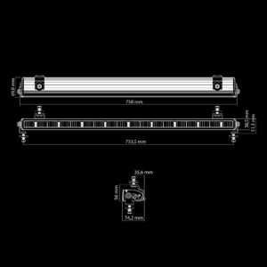 DARK KNIGHT NUUK 30″ LED BAR - 758mm
