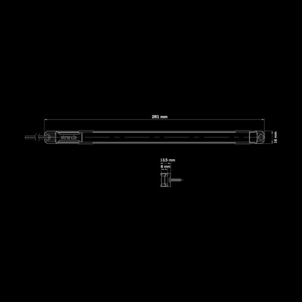 Strands UNITY UNDERGLOW – RÖD 281 MM