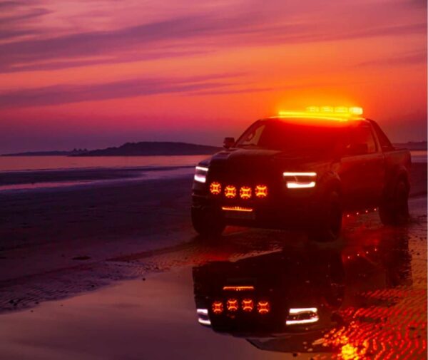 CRUISE LIGHT BEACON VARNINGSLJUS LED – STÅNGMONTAGE/DIN, KLAR LINS