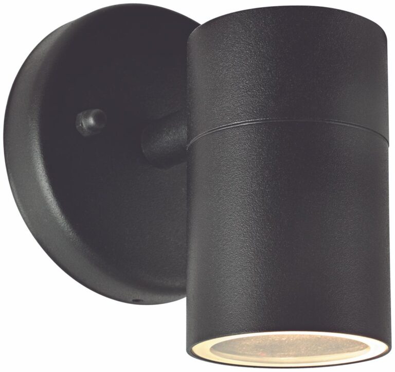 Malmbergs Fasadarmatur Ask, Svart, GU10, IP44