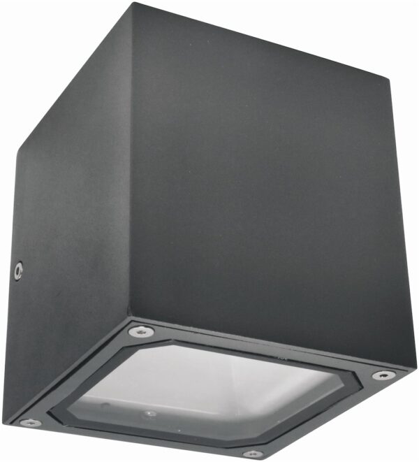 Malmbergs VÄGGARMATUR CUBE II, MÖRKGRÅ, 7W, G9, IP54