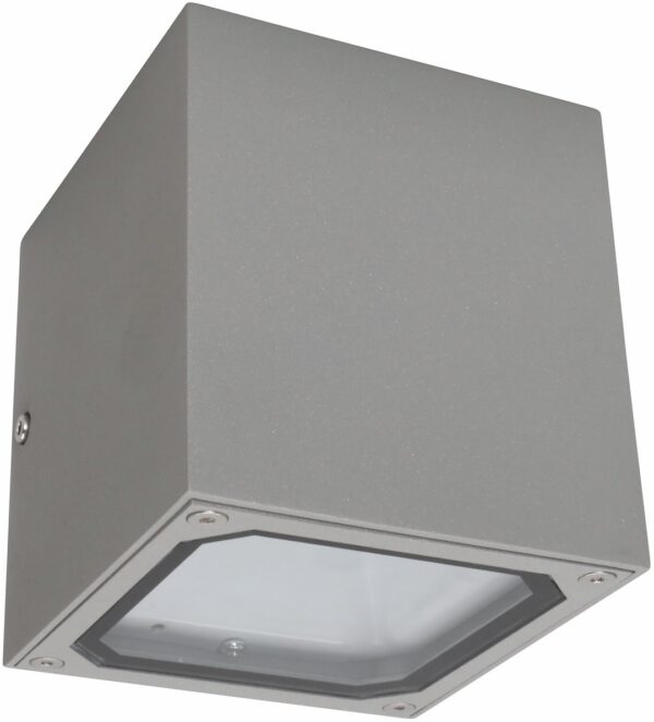 Malmbergs VÄGGARMATUR CUBE II, SILVER, 2X7W, 2XG9, IP54