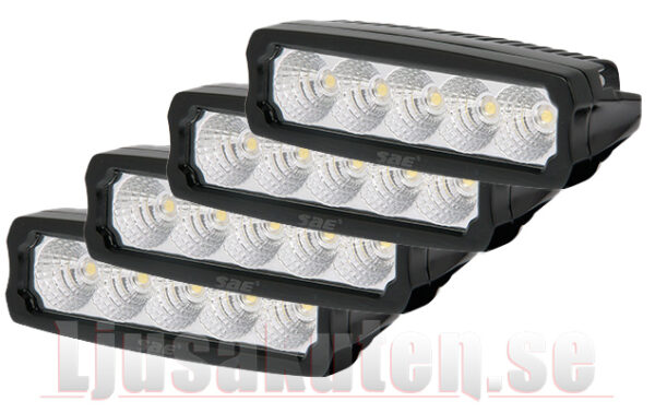 4 Pack SAE 25w WorkLine - Arbetsljus/backljus