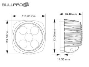 BULLPRO CENTUM 100W - 8200 lumen