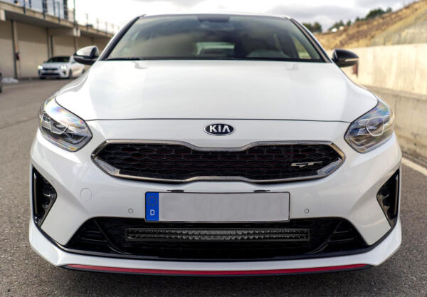 Rostfritt nummerplåtsfäste LED-ramp - Inbyggnad modell