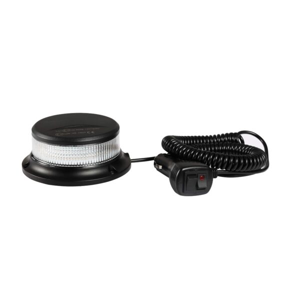 Strands Varningsljus Slim 9-30V DC Klar lins, orange LED, magnet, 17W, IP67