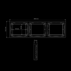 Strands IZE LED FRAME 3XSQUARE