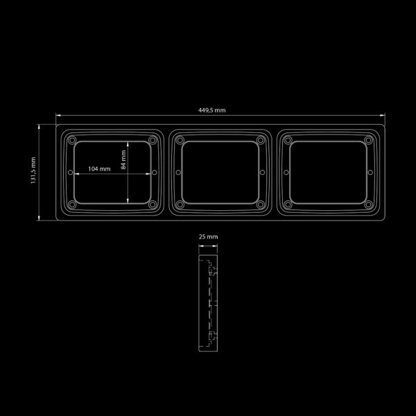 Strands IZE LED FRAME 3XSQUARE