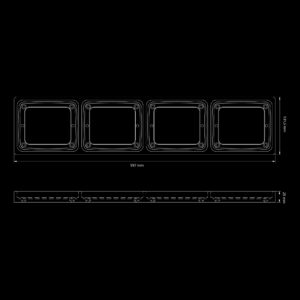 Strands IZE LED FRAME 4XSQUARE