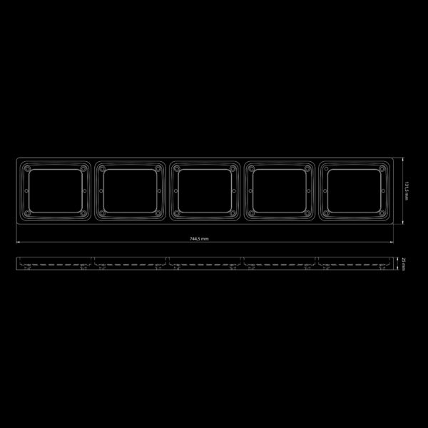 Strands IZE LED FRAME 5XSQUARE