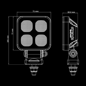 Strands DARK KNIGHT HARDCORE MINI - 24W ARBETSLJUS