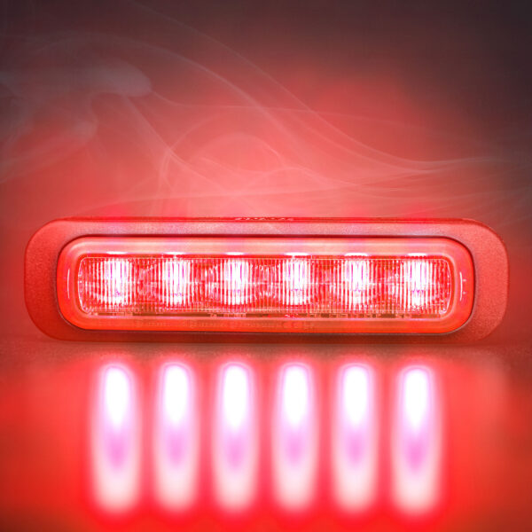 Strands DARK KNIGHT VARNINGSLJUS - STROBE LIGHT RED 6 LED
