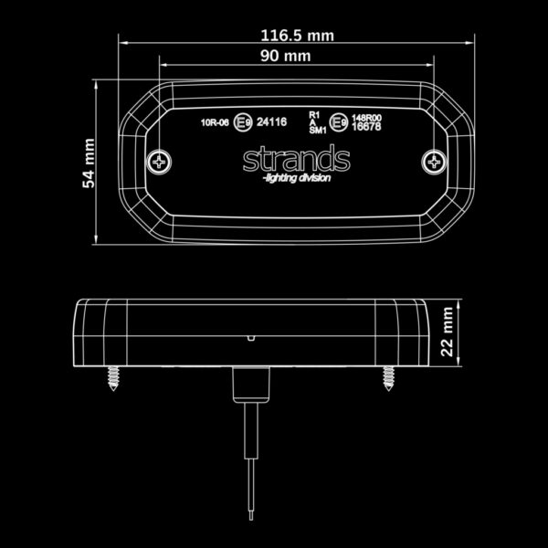 Strands FOR9T SCALE SIDOMARKERING ORANGE