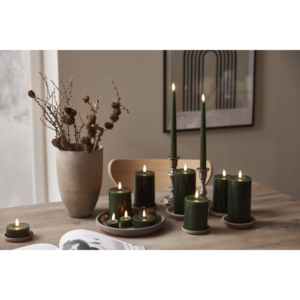 LED Blockljus Flamme Flow - Grön - Paket