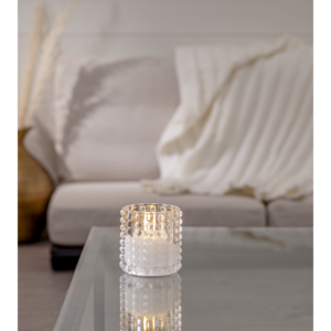 LED Ljus Flamme Dotty - Transparent - Stor och Liten - Paket