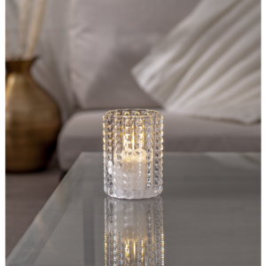LED Ljus Flamme Dotty - Transparent - Stor och Liten - Paket